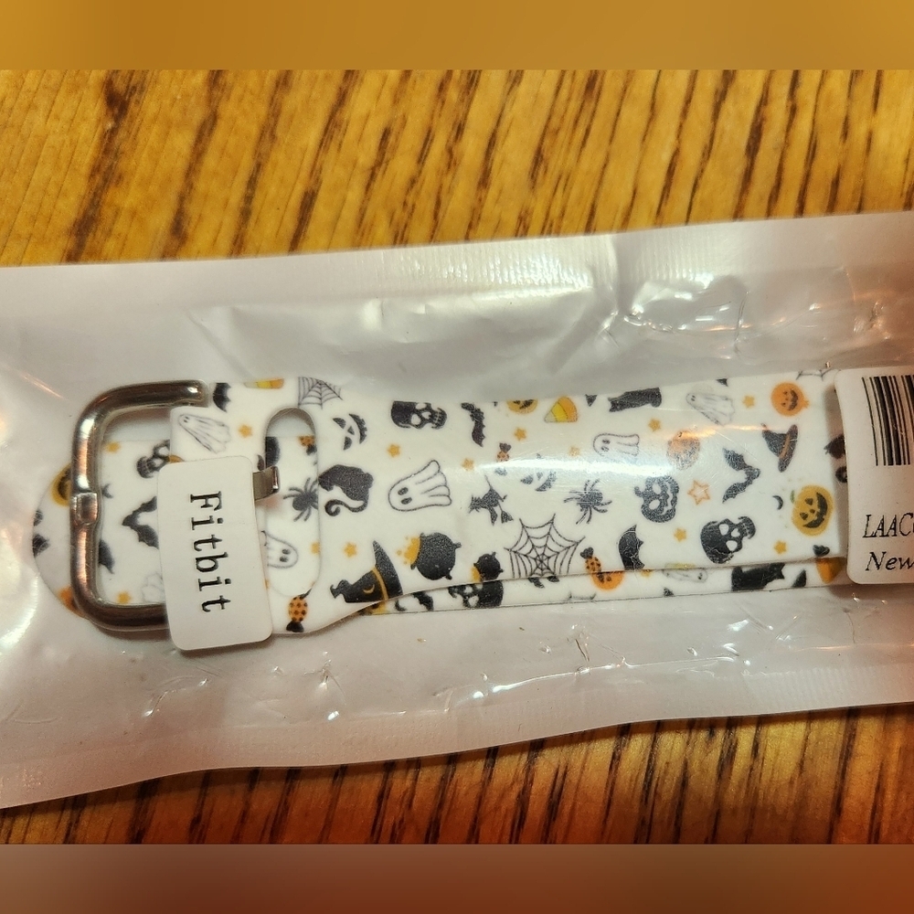 Fitbit Halloween Theme Watch Band Skull Pumpkin Bat Ghost Black Cat Witch Spider